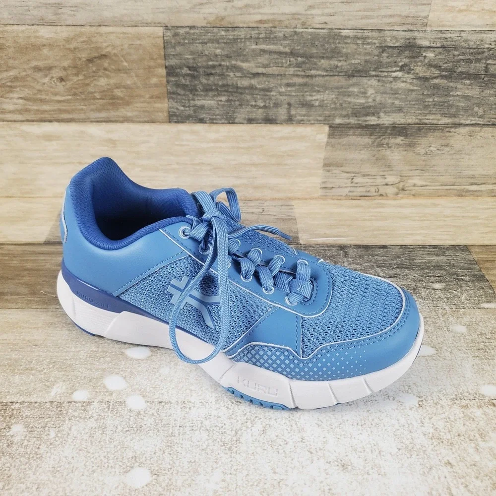 Kuru Quantum 2.0 Womens Shoes Sz 6.5 M Athletic Running Blue‎ Mesh Sneaker